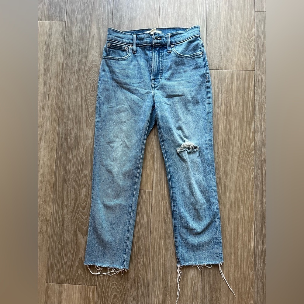 Madewell Perfect Vintage Jean Womens 25P Blue Crop